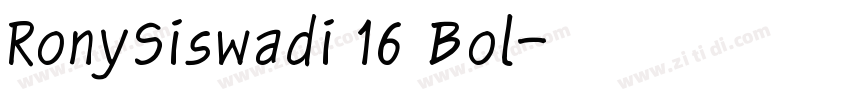 RonySiswadi 16 Bol字体转换